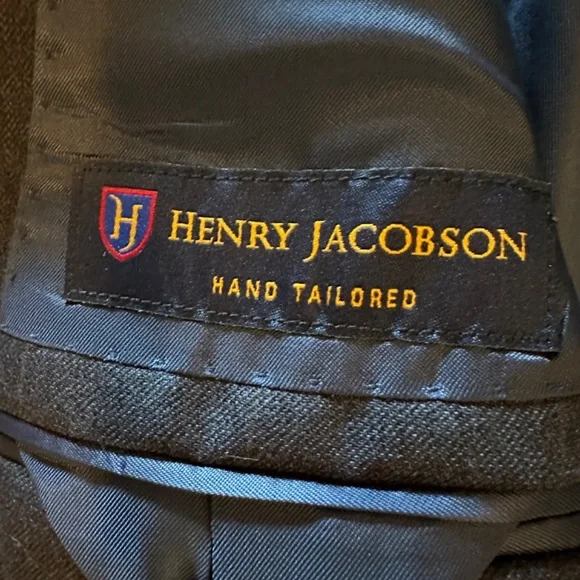 Henry Jacobson hand tailored wool blazer